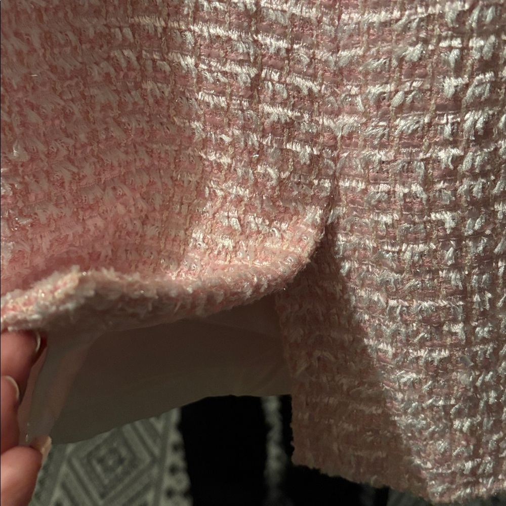 Escada Couture Pink Tweed Skirt - Picture 5 of 11